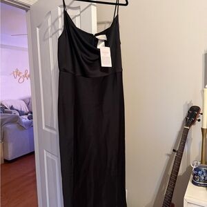 BHLDN Black Midi Dress